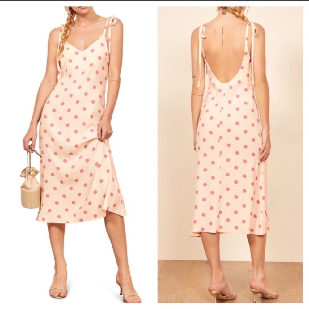 Reformation Jade Dot Print Dress